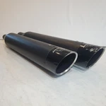 Khrome Werks 4.5" Hp-plus Harley Touring Black Slip On Exhaust Mufflers 202885. Fixed Price $399.99.