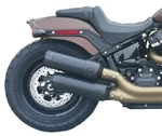 2018-UP Hd Fat Bob Softail Tip Compatible Exhaust Black Zombie Baffles. Fixed Price $400.00.