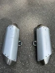 Oem Ducati Hypermotard Lh/rh 698 Mono Exhaust SILENCERS(57415032C And 57315842C). Fixed Price $300.00.