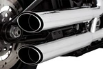 Vance & Hines Twin Slash 3" Chrome Slip-on Mufflers (16376). Fixed Price $749.95.