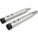 Drag Specialties Chrome 4" Slip-on Muffler Black End Caps 2017-19 Harley Touring. Fixed Price $611.99.