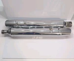 Harley Davidson Oem HARFLT1868 T1746 Exhaust Muffler Pair Chrome Both Dented. Fixed Price $47.49.