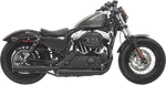Bassani Firepower Series Slip-on Mufflers Black Fluted Sportster Harley 1X27TB. Fixed Price $599.45.