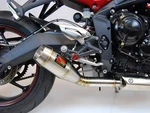 Compwerkes Gp Slip-on Exhaust S.s. Silver Fits 13-16 Street Triple C.w. WT678-S. Fixed Price $498.95.