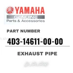 Yamaha Genuine Oem Parts Exhaust Pipe 4D3-14611-00-00 For Raptor 250. Fixed Price $171.71.