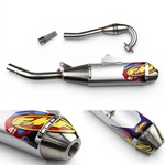 4.1 Full System Exhaust Motorcycle Racing Muffler Pipe Silver Kawasaki KLX250. Fixed Price $249.31.