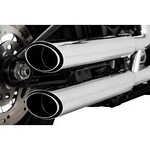 Vance & Hines 16376 Chrome 3" Twin Slash Slip-on Mufflers. Fixed Price $749.95.