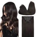 Add Instant Volume And Length - Remy Human Hair Clip 16IN 130G 7PCS. Fixed Price $154.99.