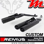 Pair Exhaust Silencer Remus Custom Stainless Steel Black Bmw 1600 Bagger 2019. Fixed Price $2500.00.