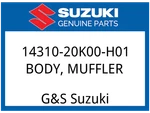 Suzuki Oem Part 14310-20K00-H01 Body, Muffler. Fixed Price $417.52.