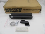 Vance & Hines Nos 46841 Twin Slash 3" Round Slip-on Mufflers Black 1801-0389. Fixed Price $359.95.
