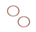 Set Of Kawasaki New K&l Moto Exhaust Pipe Muffler Gasket 0133-005X2. Fixed Price $32.99.