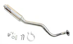 1EA New Nhrc Alloy Canister Chrome Header Upswept CT70 Muffler Exhaust (N-0130A). Fixed Price $218.88.