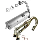 Exhaust Muffler And Pipe W/gaskets For Yamaha Rhino YXR660 2004-2007. Fixed Price $275.00.
