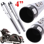 Cnc 4" Exhaust Pipes Slip-on Mufflers For Harley Road Street Electra Glide 95-16. Fixed Price $152.95.