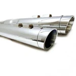 Mutazu Chrome Slant Roaring Slip-on Mufflers Exhaust For 2017-UP Harley Touring. Fixed Price $229.99.