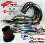 Yamaha Banshee Slp Exhaust Twins Pipes Stage 2 Pro Flow Pre-filter +10 Hp. Fixed Price $1048.88.