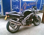 Triumph Speed Triple T509 97-99 Stainless Oval Twin Out Road Legal Mtc Exhaust. Fixed Price $344.48.