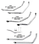 Paughco 2" Diameter 40" Long Slash Cut Drag Pipes 730E2IN40. Fixed Price $300.00.