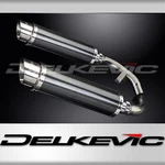 Honda ST1100 1991-2002 Delkevic Slip 14" Round Carbon Exhaust Muffler Kit. Fixed Price $635.99.