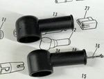 Harley Aermacchi Substitute 31998-71P Pair Terminal Caps 71-72 Sprint Ss Sx. Fixed Price $6.98.