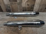 Triumph Left Right Muffler Pair Thruxton 2208590 2208595 Silencer. Fixed Price $149.99.