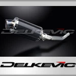 Kawasaki ZX-6R Ninja 2003-2004 Slip 9" Oval Carbon Exhaust Muffler Kit. Fixed Price $293.99.
