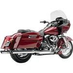 Cobra 6020 Chrome 3" Slash Cut Slip On Mufflers W/ Billet Tips Harley Flh/t 9.... Fixed Price $444.56.