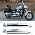 2X 20'' For Kawasaki Vulcan Vn 2000 1700 1600 1500 Slip-on Exhaust Muffler Pipes. Fixed Price $109.55.
