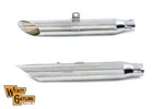 Wyatt Gatling Chrome Slash Slip-on Muffler Set For Harley-davidson. Fixed Price $182.99.