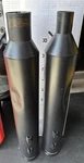 Rinehart Racing DBX40 Blk 4" Slip On Mufflers W/ End Caps 500-0186. Fixed Price $205.00.