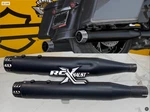 Rcx Harley 17-26 M8 Touring 4" Exhaust Slipon Mufflers With Gatlin Black Tips. Fixed Price $299.95.