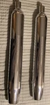Harley Davidson Stock Chrome Muffler 65538-09 65846-10 Pair Take Off *2313. Fixed Price $50.00.