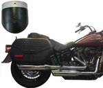 Tab 3.5" Short Chrome Slip-on Muffler Black Slash Tip Zombie Baffle M8 Softail. Fixed Price $499.95.