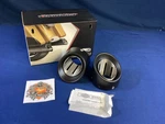 New Open Box Screamin Eagle 4.5 Two Piece Muffler End Caps, Blk, 65100076 *. Fixed Price $175.00.