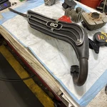 70 Yamaha GT80 Exhaust Pipe Muffler & Baffle Id 393 , KS-250M. Fixed Price $89.99.