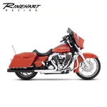 Rinehart 3.5IN Slip-on Mufflers Black/blk Tips For 1995 2009 Harley Touring. Fixed Price $624.95.