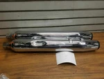 Chrome Slip On Mufflers Harley Touring 1995-2016 American Custom Billet Tips. Fixed Price $199.99.