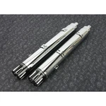 Rinehart Chrome 4 In. Slip-on Mufflers W/black End Caps 500-0502-MERGE. Fixed Price $739.95.