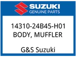 Suzuki Oem Part 14310-24B45-H01 Body, Muffler. Fixed Price $513.09.