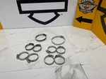 Oem 17-25 Harley Touring Exhaust Header Pipe Heat Shields Clamps Only. Fixed Price $19.95.