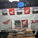 Honda Shadow VT750 New Take Off Muffler Assembly Fits 11-24 Models. Fixed Price $750.00.