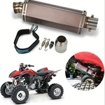 Atv Exhaust Pipe Universal Stainless Steel 1.5-2" For Most Trx. Fixed Price $41.99.