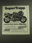 1992 Supertrapp Internal Disc Series Slip-on Exhaust Ad. Fixed Price $17.99.