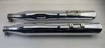 Vance & Hines Twin Slash Round Slip-on Mufflers Chrome 1995-2016 Harley Touring. Fixed Price $274.55.