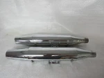 18-24 Harley Davidson Heritage Deluxe Softail Chrome Slip Mufflers Oem. Fixed Price $79.99.