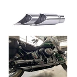 Sharkroad Gp Shorty Style Slip On Mufflers For Harley Softail 1986-2017 Chrome. Fixed Price $90.37.