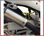 Bolt-on Muffler Gpr Inox Tondo / Round Approved Hyosung Comet 250 Gt 2001 2014. Fixed Price $435.00.