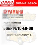 Yamaha Genuine Parts Muffler Assy 5UM-14710-E0-00 For WR250F. Fixed Price $709.80.