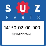 14150-02J00-000 Suzuki Pipe,exhaust 1415002J00000, New Genuine Oem Part. Fixed Price $195.97.